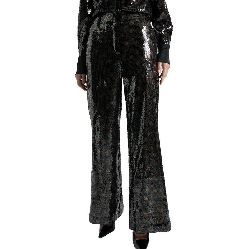Cue Floral Printed Sequin Pant image number 0